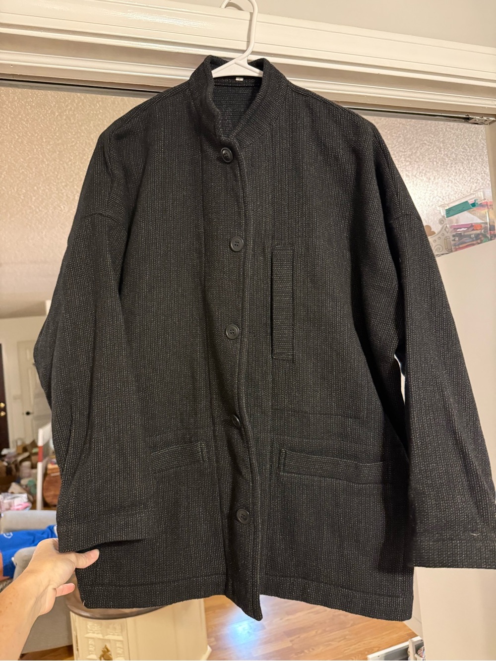 Vintage Shirin Guild Black Wool Lagenlook Style with Pockets